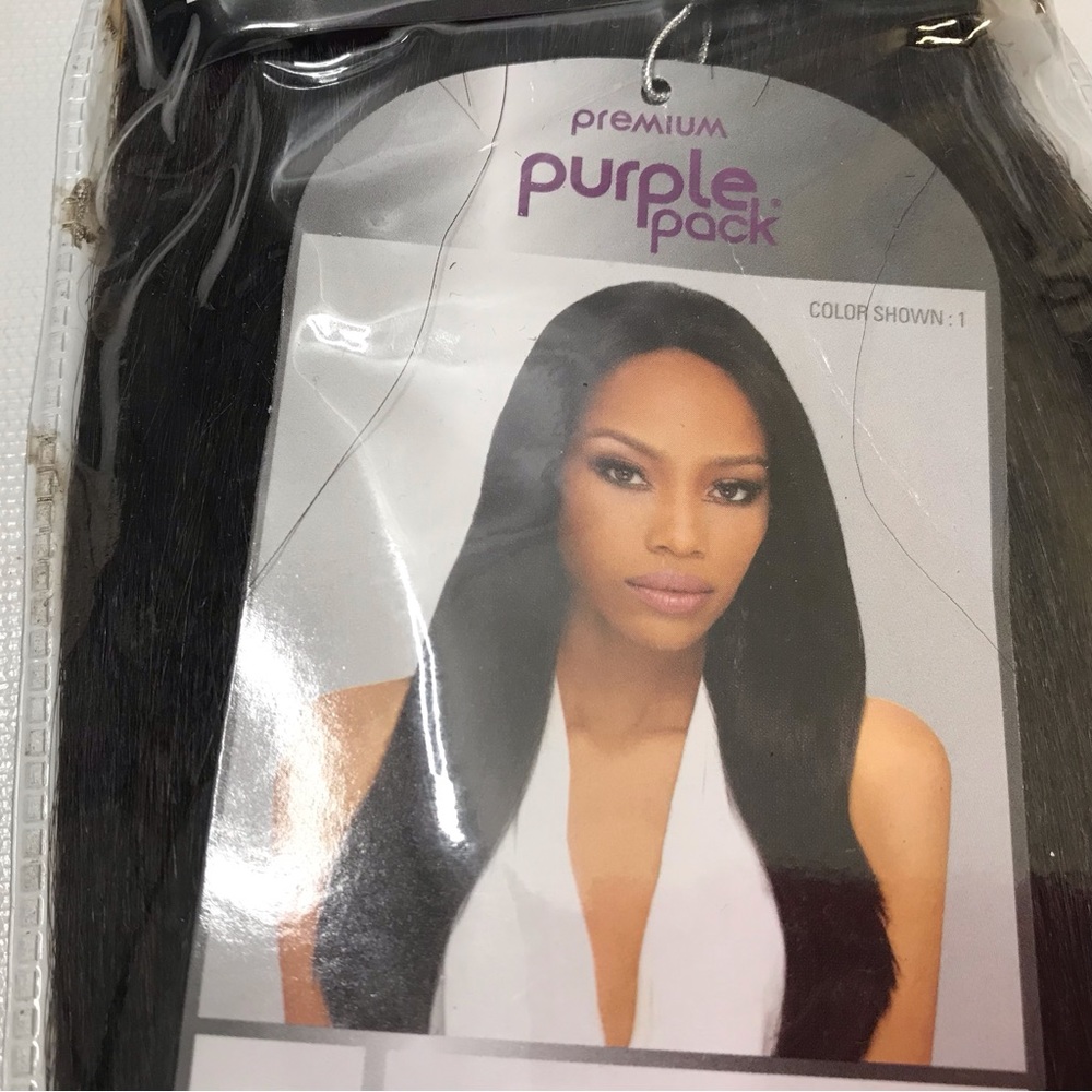 10” Outre Premium Purple Pack 100% Human Hair Yaki Weave Extension